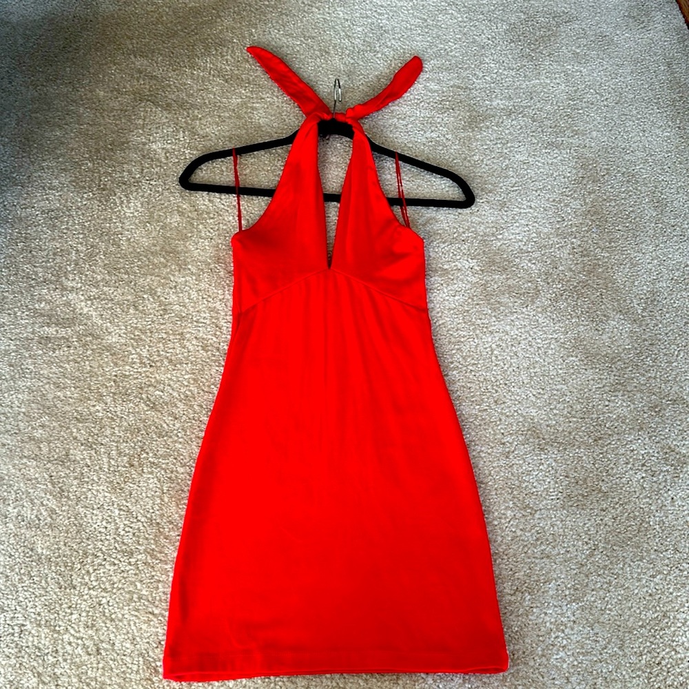 Zara red dress